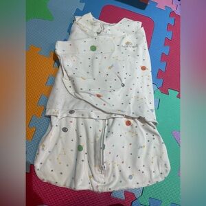 Halo White Sleep Sack with Colorful Planet Print